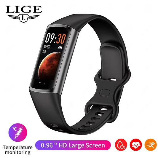 New Fashion Smartwatch Men Women Temperature Blood Oxygen Monitoring Bracelet Sports Waterproof Smart Watch for Man Laides